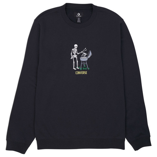 Converse Ανδρικό φούτερ Grilling Skeleton Graphic Crew Sweatshirt
